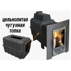 Печь-камин для бани Воевода 20 без сетки под обкладку