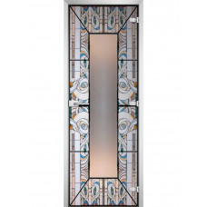 Стеклянная межкомнатная дверь Stained Glass-18 2000*600