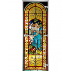 Стеклянная межкомнатная дверь Stained Glass-19 2000*600