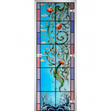 Стеклянная межкомнатная дверь Stained Glass-20 2000*600