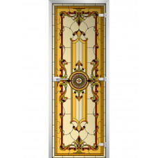 Стеклянная межкомнатная дверь Stained Glass-12 2000*600