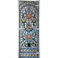 Стеклянная межкомнатная дверь Stained Glass-15 2000*600